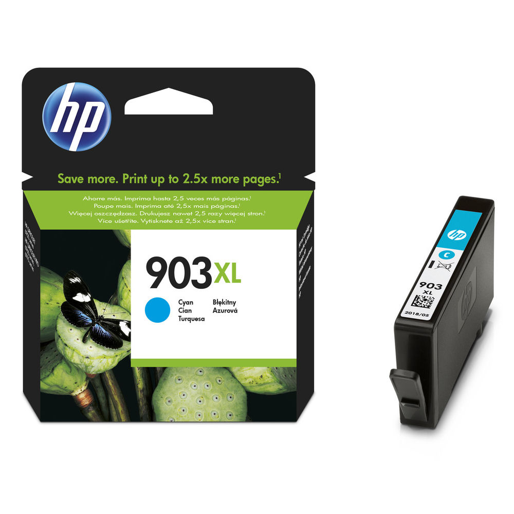 Mực in HP 903XL High Yield Cyan Original Ink Cartridge (T6M03AE)