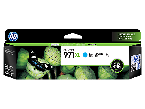 Mực in HP 971XL High Yield Cyan Original Ink Cartridge (CN626AA)