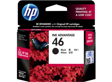 Mực in HP 46 Black Original Ink Advantage Cartridge (CZ637AA)