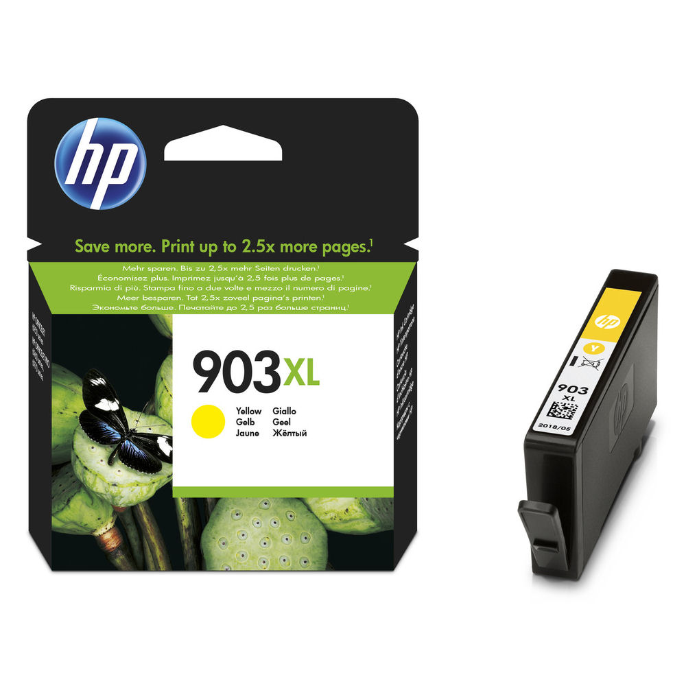 Mực in HP 903XL High Yield Yellow Original Ink Cartridge (T6M11AE)